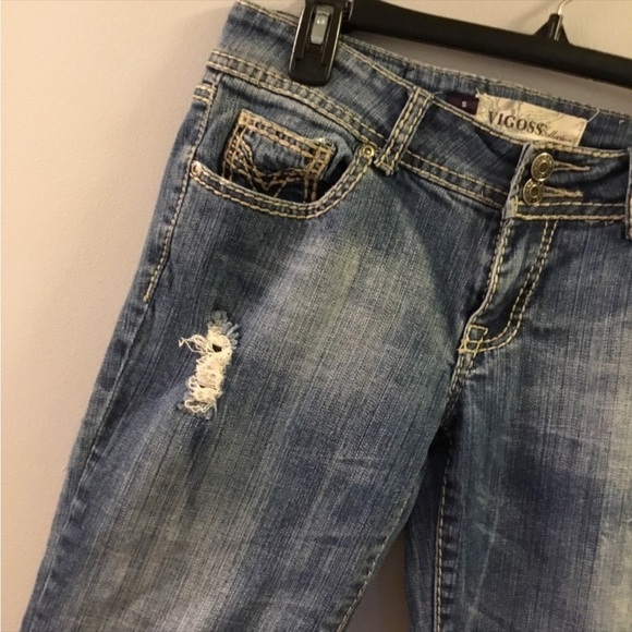 VIGOSS size 5 Jean Capri 7 pocket
2 button and zipper closure - Picture 12 of 12